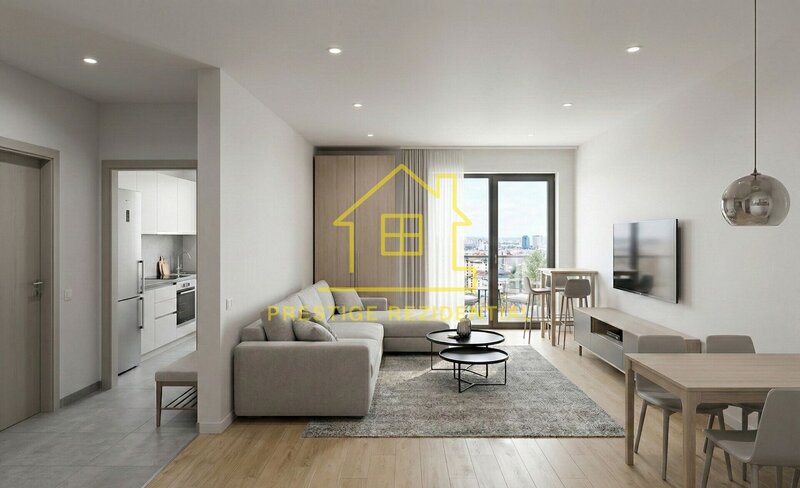 Doua camere, ap. finalizat bloc nou, 60mp, bloc premium, bonus loc parcare demisol acoperit